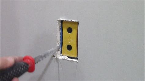 how to cut through an electric box|electrical box for toggle switch.